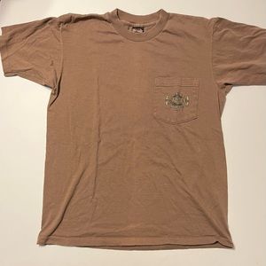 Harley Davidson Shirt Mens Size Medium M 1995 Tan Howell's New Kingston PA Vtg